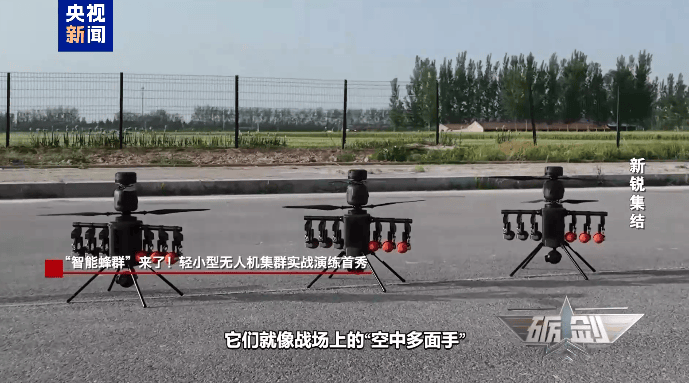 “智能蜂群”出击，侦察、突防、点杀！解放军轻小型无人机集群实战演练首秀，视频公开