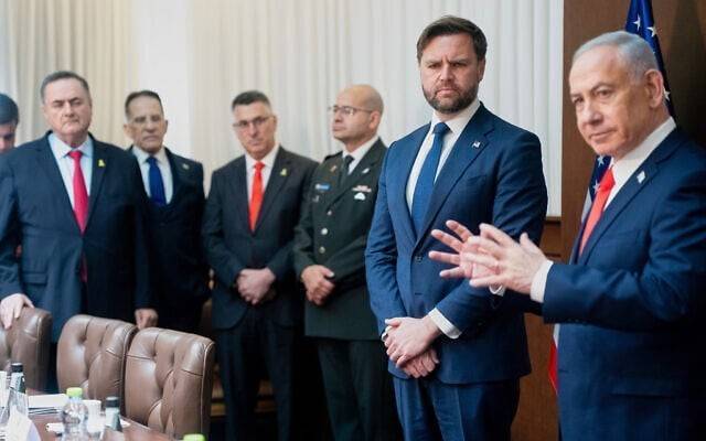 当着万斯面,内塔尼亚胡否认“以色列是美国附庸国”说法